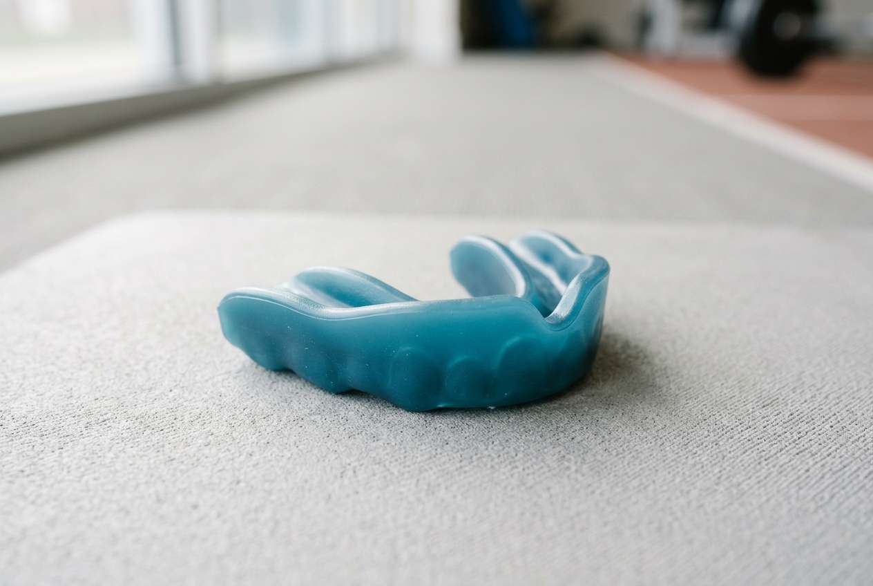 Custom teal sports mouthguard